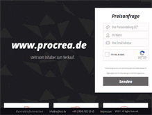 Tablet Screenshot of procrea.de