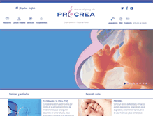 Tablet Screenshot of procrea.mx